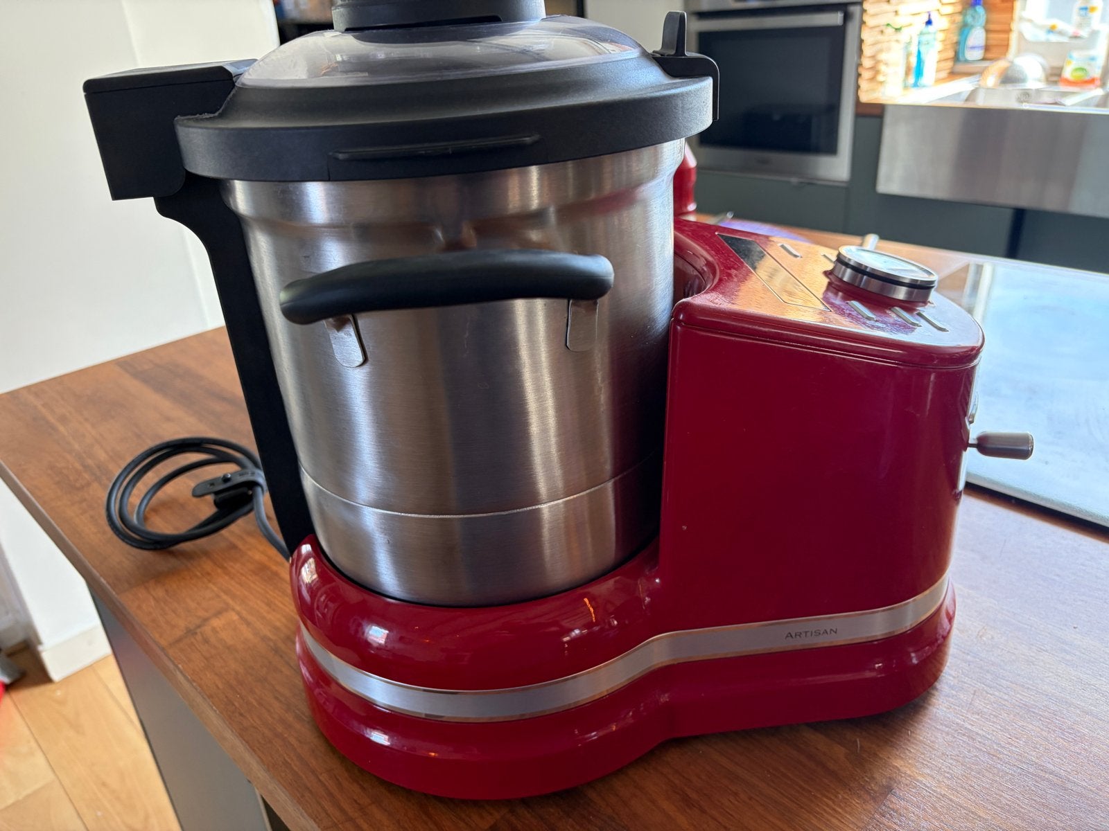KitchenAid Artisan Foodprocessor Rood - Zo goed als nieuw, Witgoed en Apparatuur, Keukenmixers, Ophalen, 3 snelheden of meer, Zo goed als nieuw
