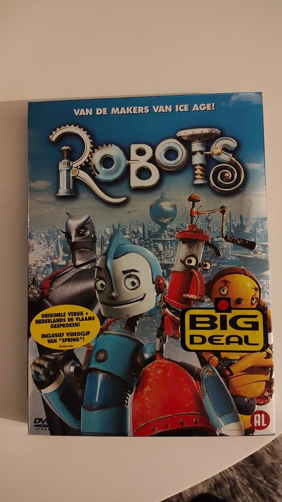 Robots - DVD - leuke animatiefilm, Tekenfilm, Ophalen of Verzenden, Zo goed als nieuw, Alle leeftijden