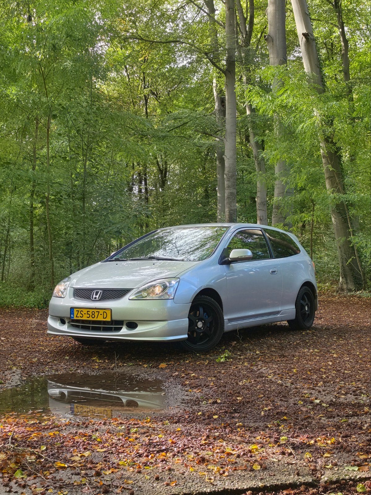 Honda Civic 1.4iS 2004 | Nieuwe APK | Cruise Control, Auto's, Voorwielaandrijving, Zwart, 4 cilinders, 1396 cc