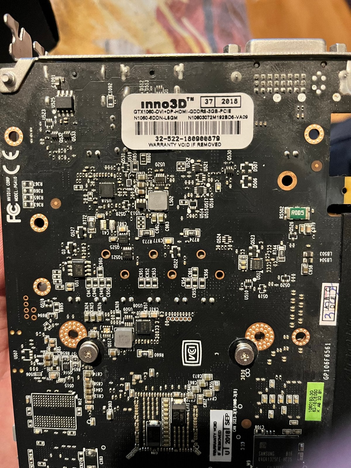 Inno3D GeForce GTX 1060 3GB Compact Videokaart, Computers en Software, PCI-Express 3, HDMI, Ophalen of Verzenden, Nvidia