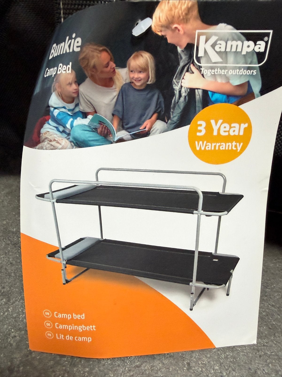 Kampa bunkie camp bunk bed stapelbed - Zo goed als nieuw, Caravans en Kamperen, Kampeermeubelen, Ophalen of Verzenden, Zo goed als nieuw