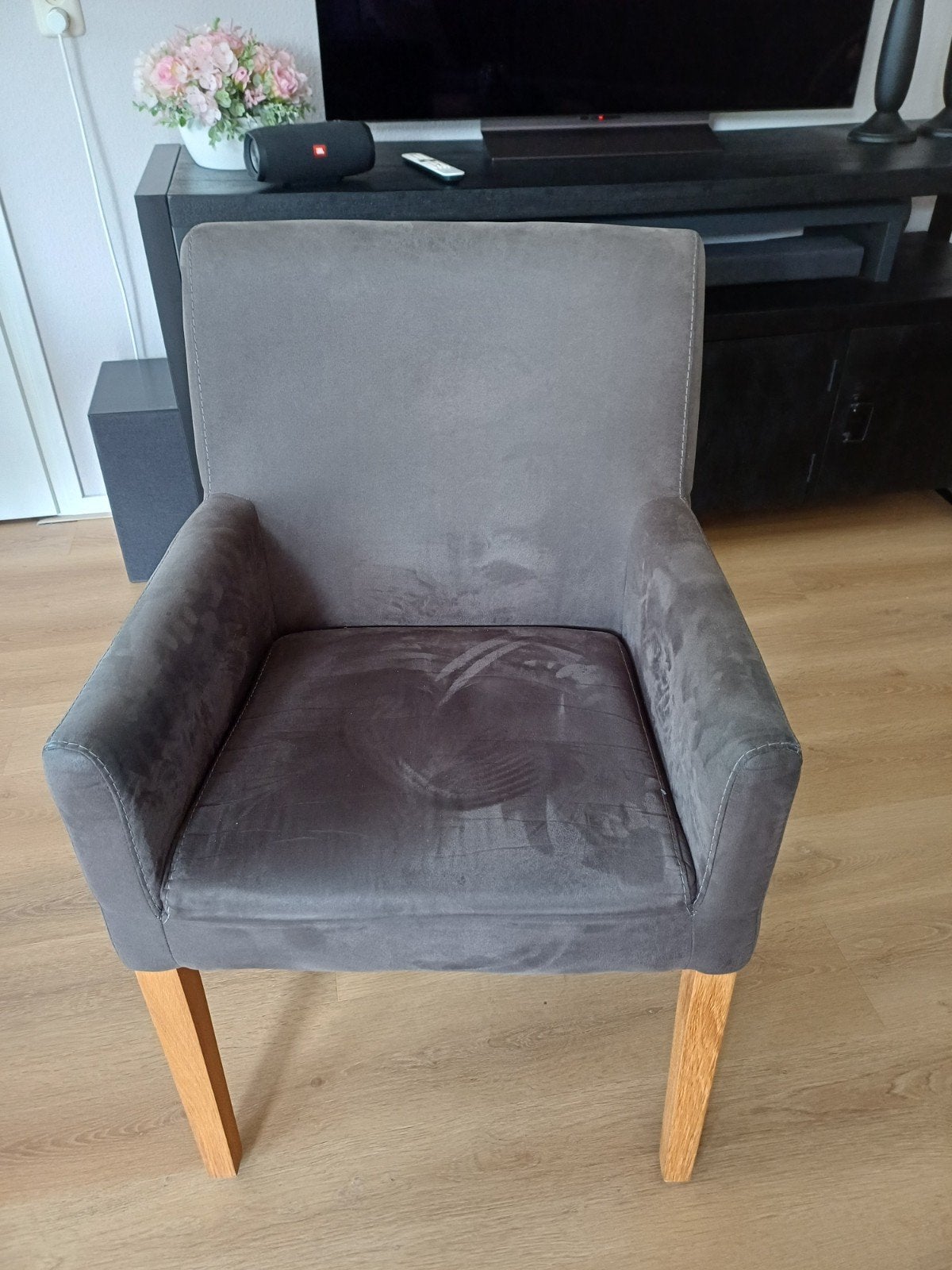 Vier Eetkamer stoelen, Ophalen, Zo goed als nieuw, Minder dan 75 cm, 50 tot 75 cm