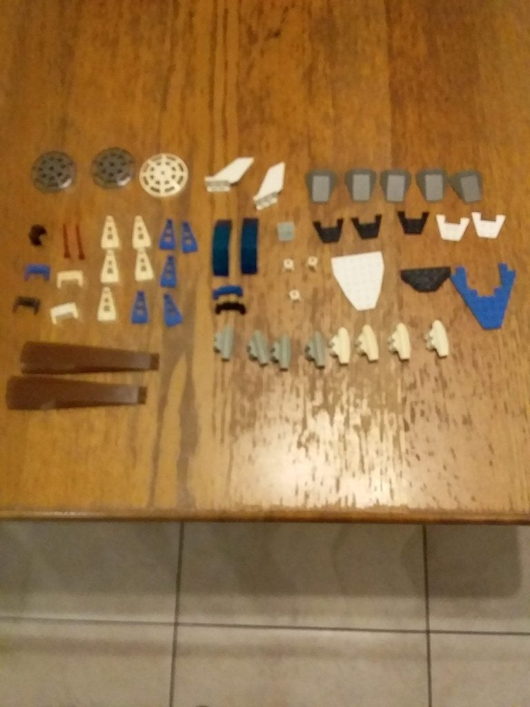 lego ruimtevaart/vliegtuig onderdelen, Ophalen of Verzenden, Gebruikt, Losse stenen, Lego