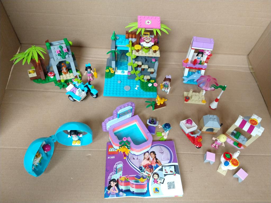 6 complete sets Lego Friends sets met poppetjes, Compleet, Lego, Friends, Ophalen of Verzenden