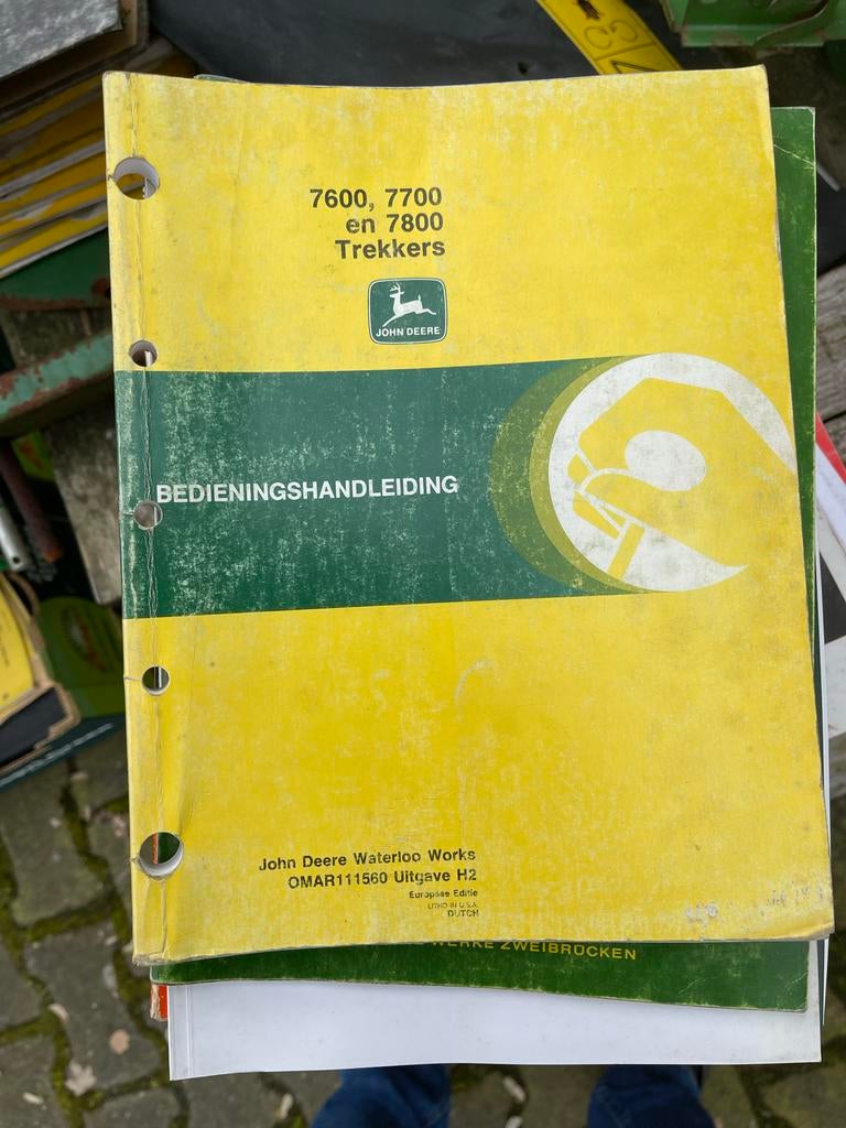 John Deere 7600/7700/7800 Trekkers Bedieningshandleiding, Ophalen of Verzenden, Gelezen, Overige onderwerpen