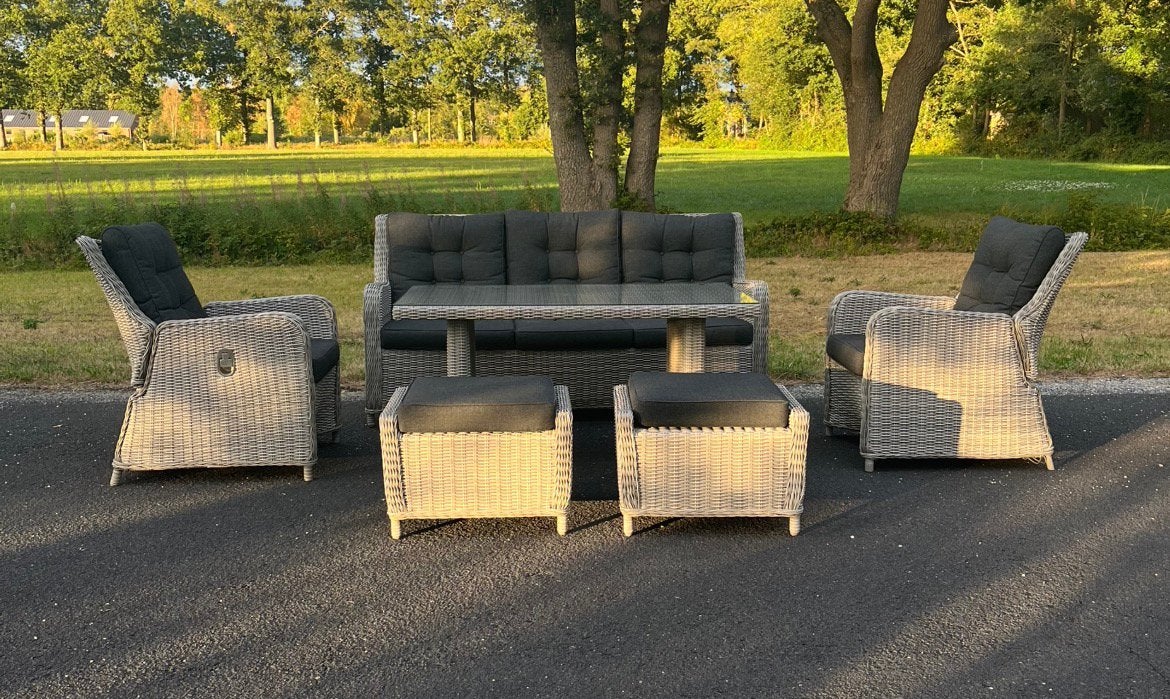 Foto 5 van Prachtige Luxe Loungeset met verstelbare rugleuning