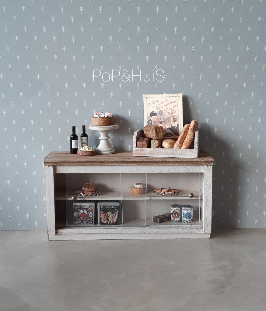 Kast met schuifdeuren 1:12, Ophalen of Verzenden, Zo goed als nieuw, Poppenhuis