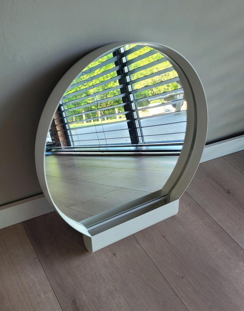 Ikea Hay Ypperlig Spiegel Wit, Minder dan 50 cm, Rond, Ophalen of Verzenden, Zo goed als nieuw