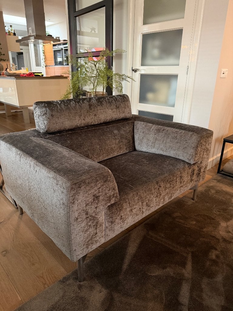 Foto 3 van Leolux Howlo design fauteuil – opnieuw bekleed – grijs