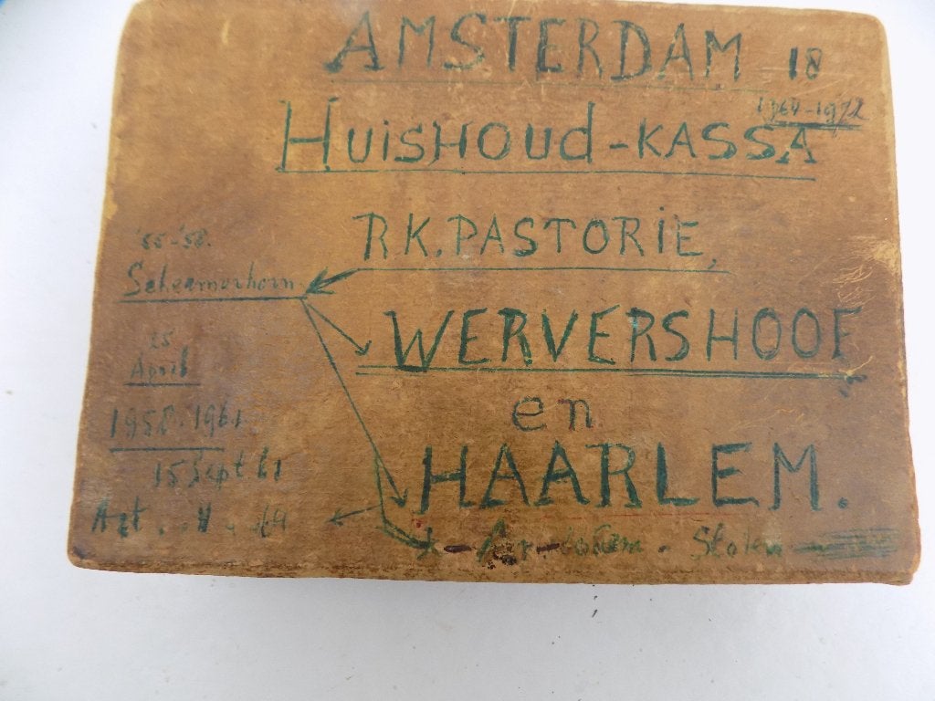 religie geldkistje Rooms Katholieke pastorie brocante, Ophalen of Verzenden
