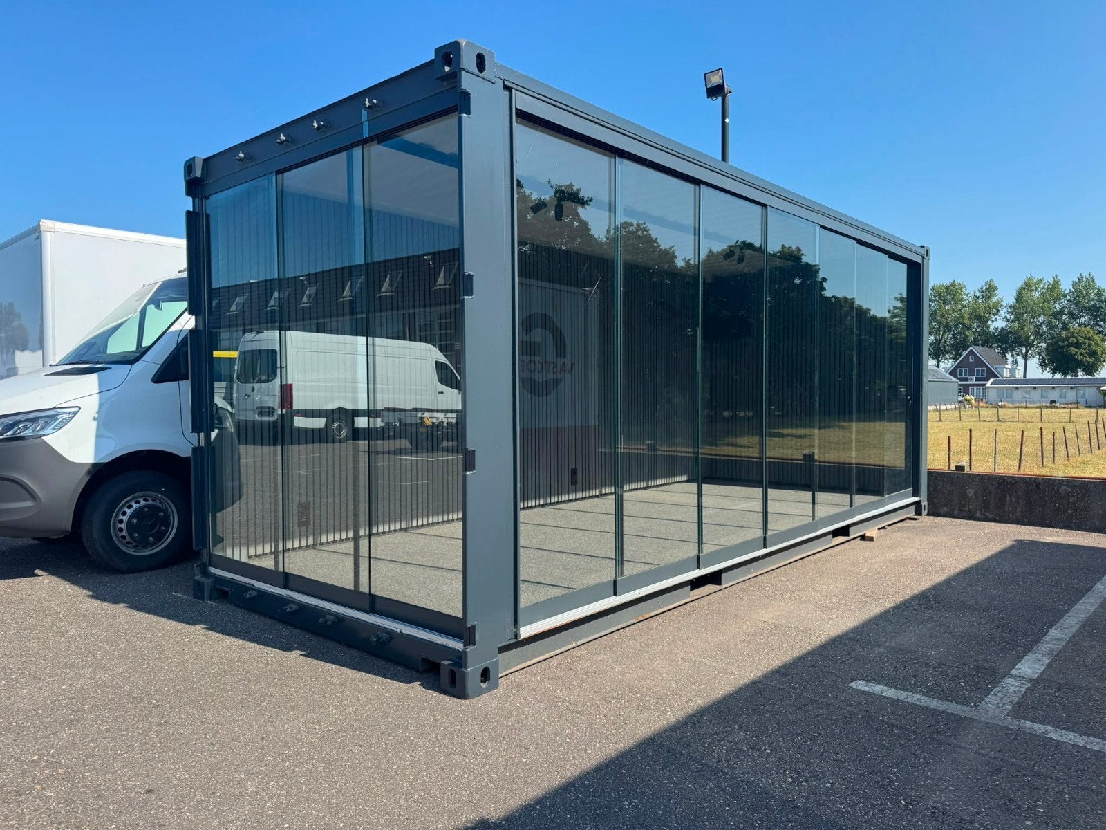 Luxe Tuinhuis of kantoor van 20ft Zeecontainer met Glazen Sc, Ophalen