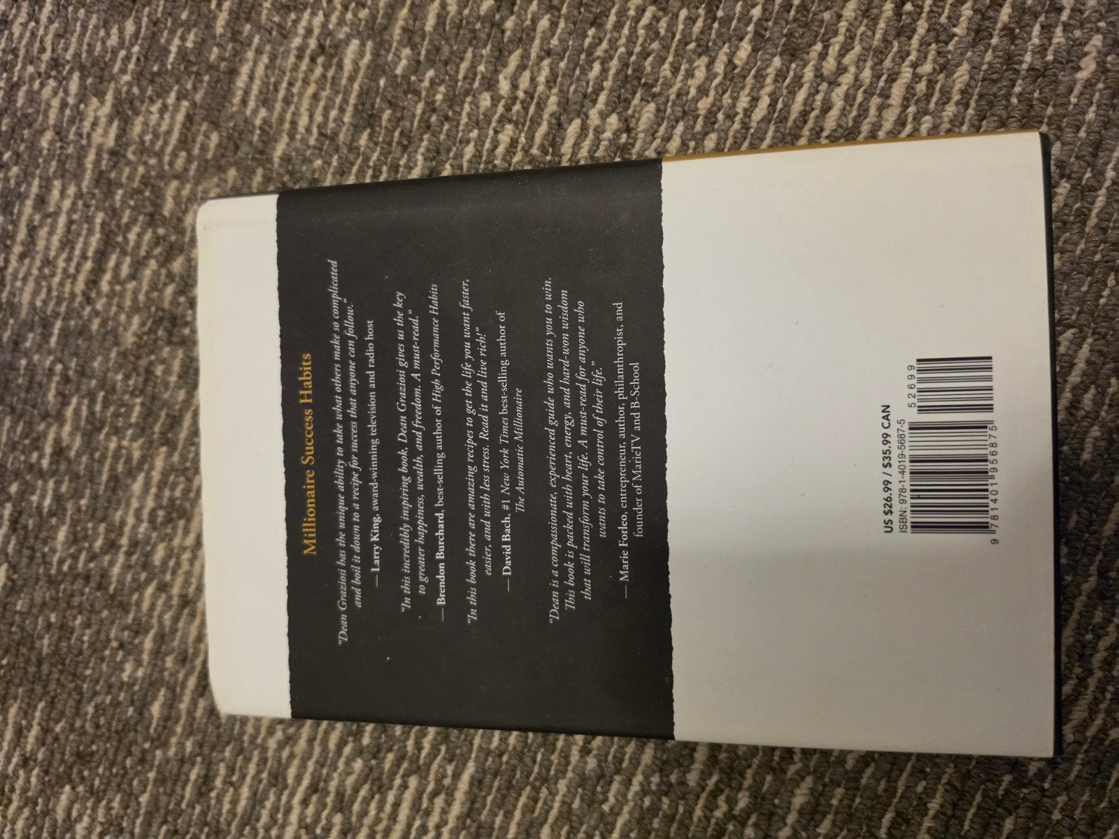 Millionaire Success Habits - Dean Graziosi, Boeken, Ophalen of Verzenden, Zo goed als nieuw, Dean Graziosi, Amerika