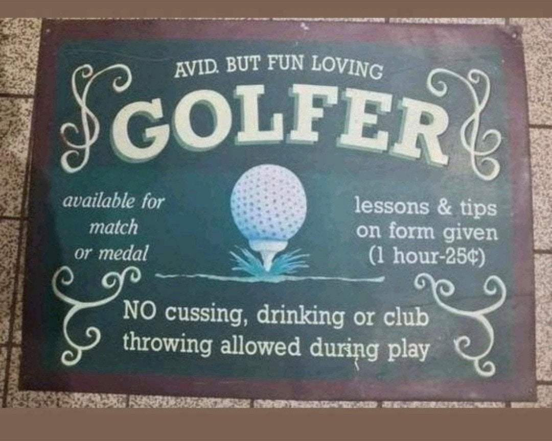 reclamebord golfer, Ophalen of Verzenden, Zo goed als nieuw, Reclamebord
