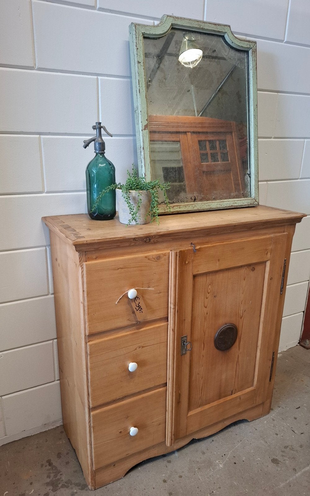 Vintage/Antiek grenen kast, Brocante/Landelijke houten kast, Antiek en Kunst, Antiek | Meubels | Kasten, Ophalen