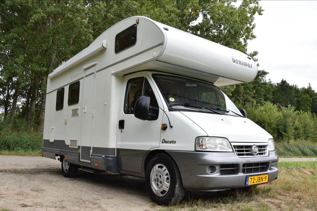 Fiat Ducato 2.8 T. Alkoof camper. 2x 2 pers. bed. 125.000 km, Alkoof, Ringverwarming, Fiat, Dakluik