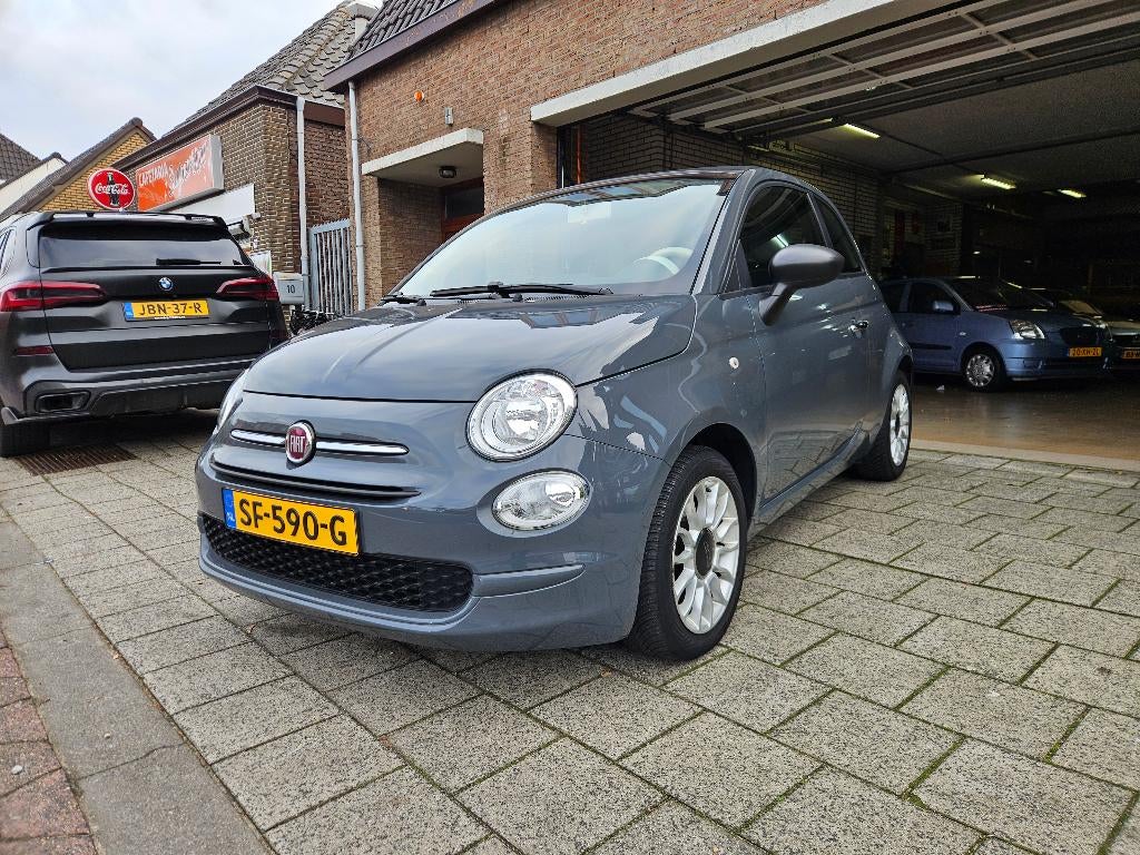 Fiat 500C 0.9 80pk Turbo Twinair 2018 Grijs, Stof, Cabriolet, Origineel Nederlands, Bedrijf