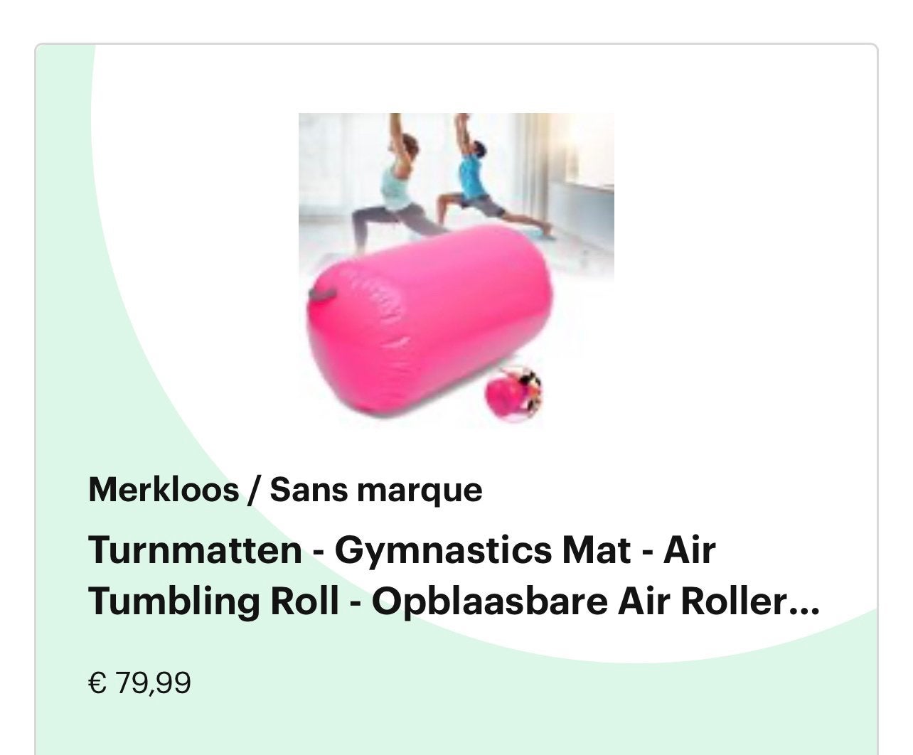 Air roll turnen, Ophalen, Materiaal, Nieuw, Maat 36 t/m 42
