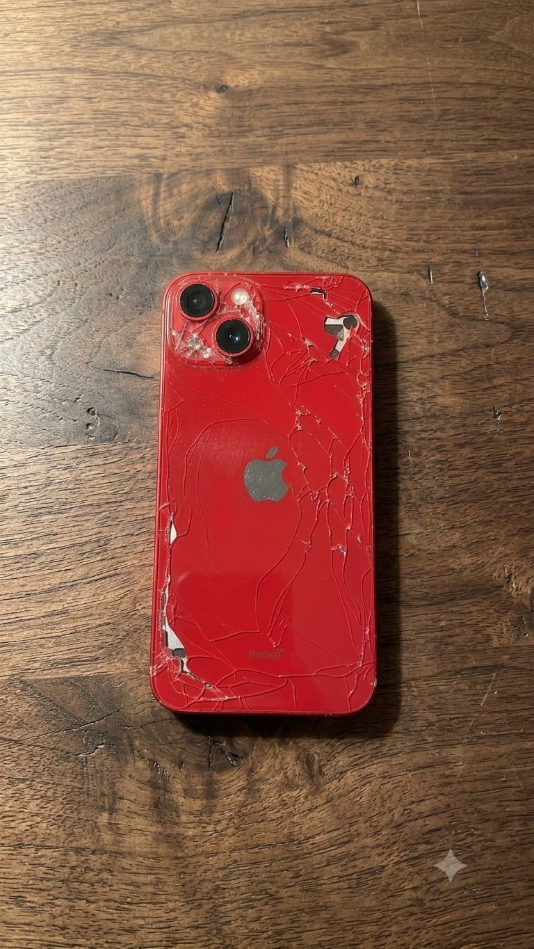 iPhone 13 (Product)RED - Gebarsten achterkant, Ophalen of Verzenden, Gebruikt, Rood, IPhone 13