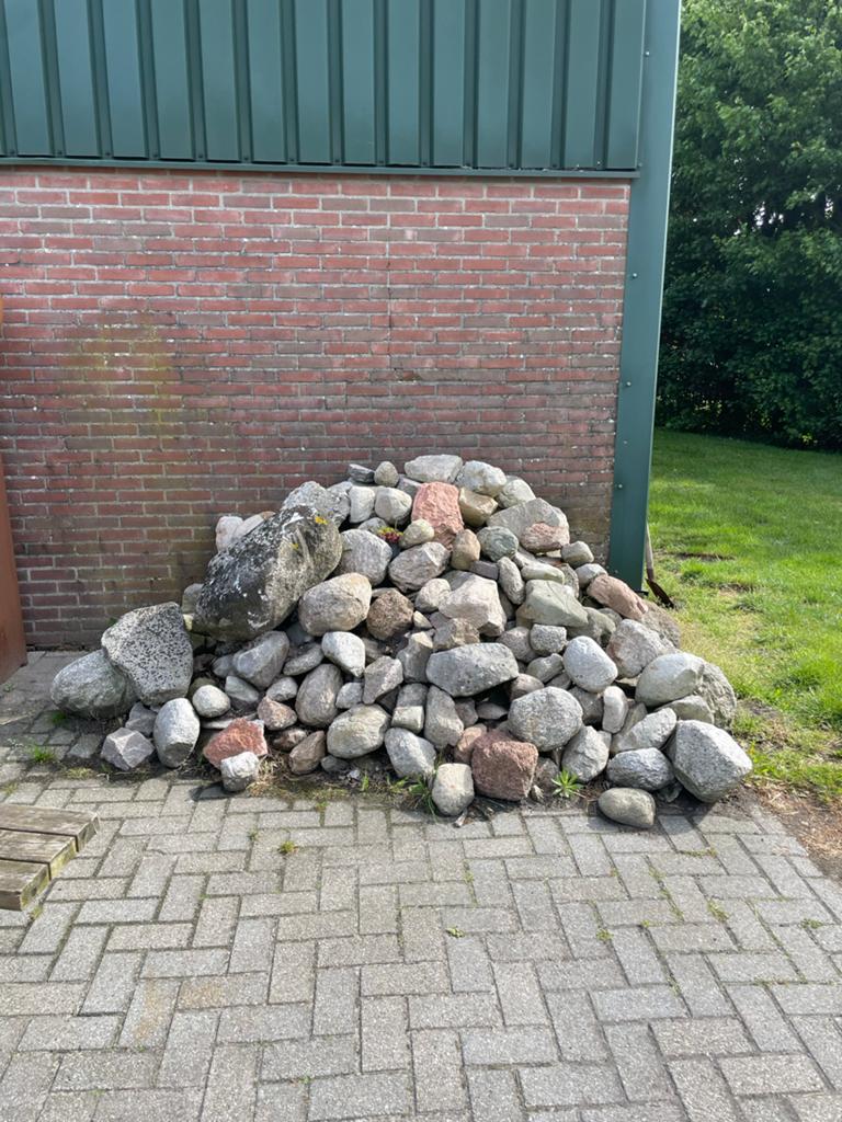 Grote partij rotsen en keien voor tuin of landschap, Tuin en Terras, Grind, Keien en Split, Ophalen of Verzenden, Gebruikt, Grijs