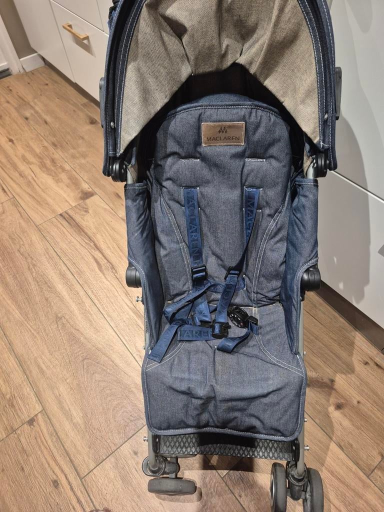 Maclaren Quest buggy - denim blauw, Ophalen, Gebruikt, Maclaren, Verstelbare rugleuning