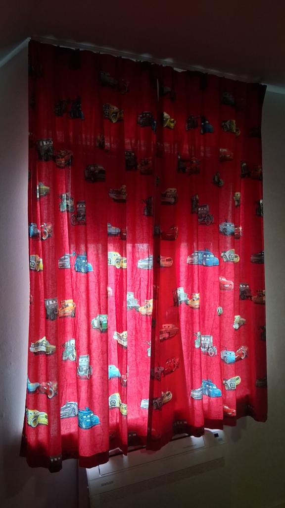 Disney Cars Gordijnen - 165 cm hoog, 100 cm breed, Huis en Inrichting, Stoffering | Gordijnen en Lamellen, Overige kleuren, 150 tot 200 cm
