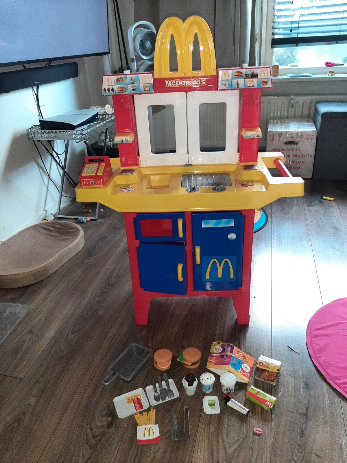 McDonald's Speelkeuken met accessoires, Ophalen of Verzenden, Gebruikt, Jongen of Meisje