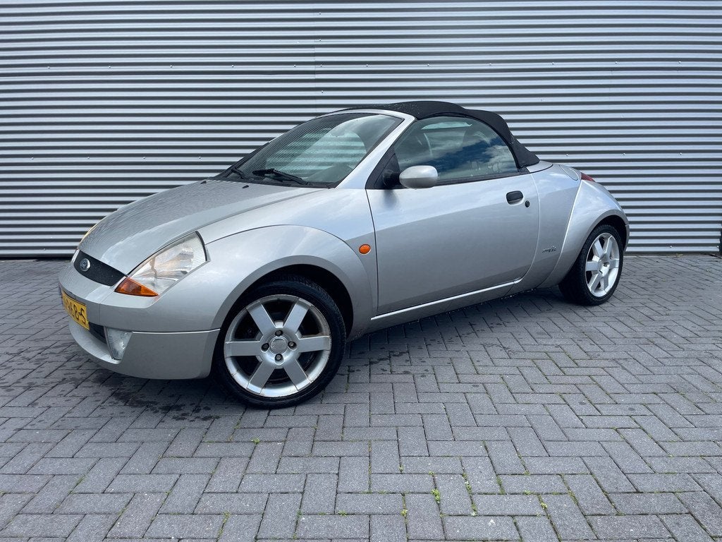 Ford Streetka 1.6 First Edition bouwjaar 2004 met nw apk, Leder, Bedrijf, Handgeschakeld, Euro 3