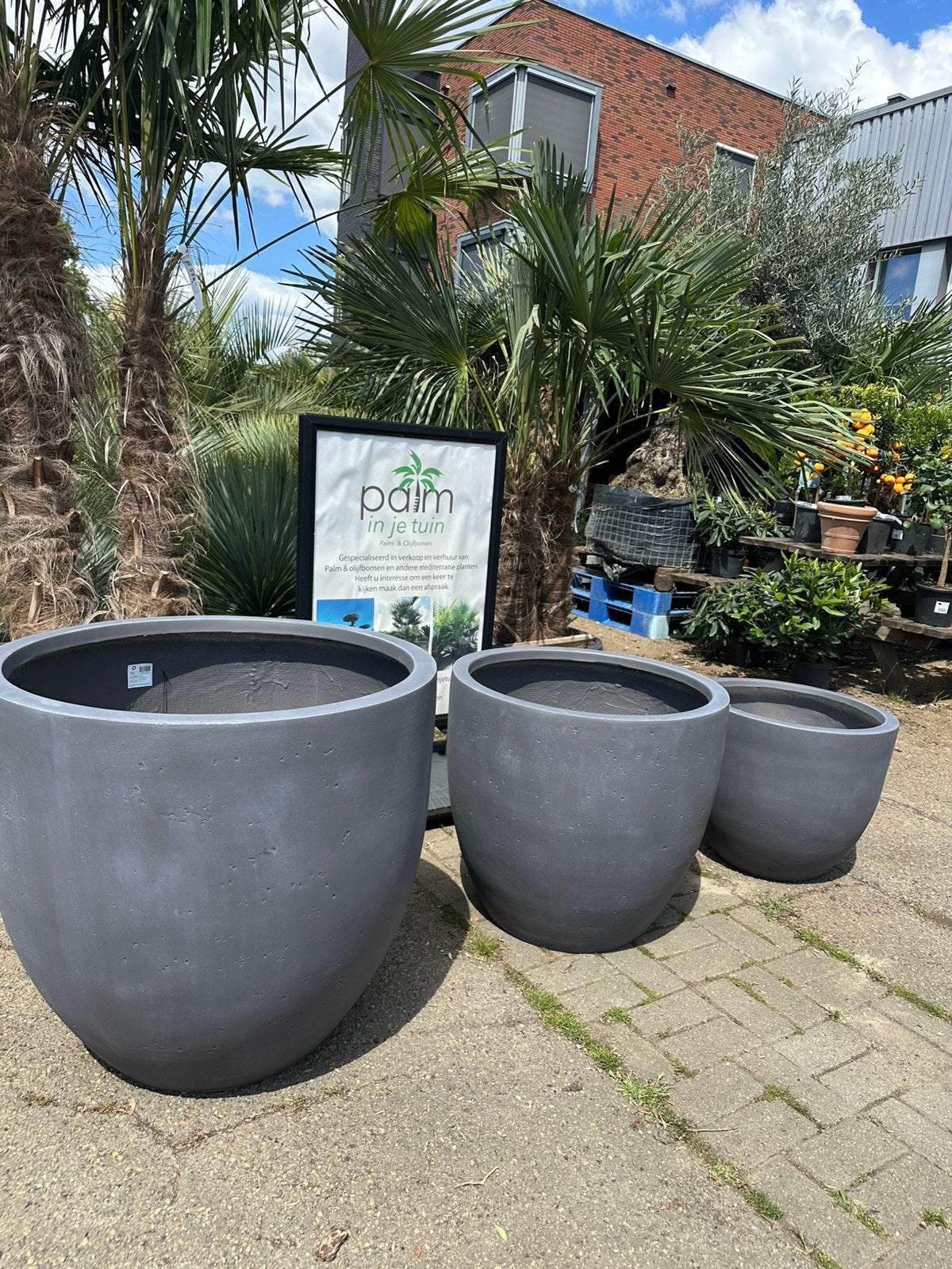 Kent XXL bloempotten / bloembakken, Kunststof, Rond, Ophalen of Verzenden, Zo goed als nieuw