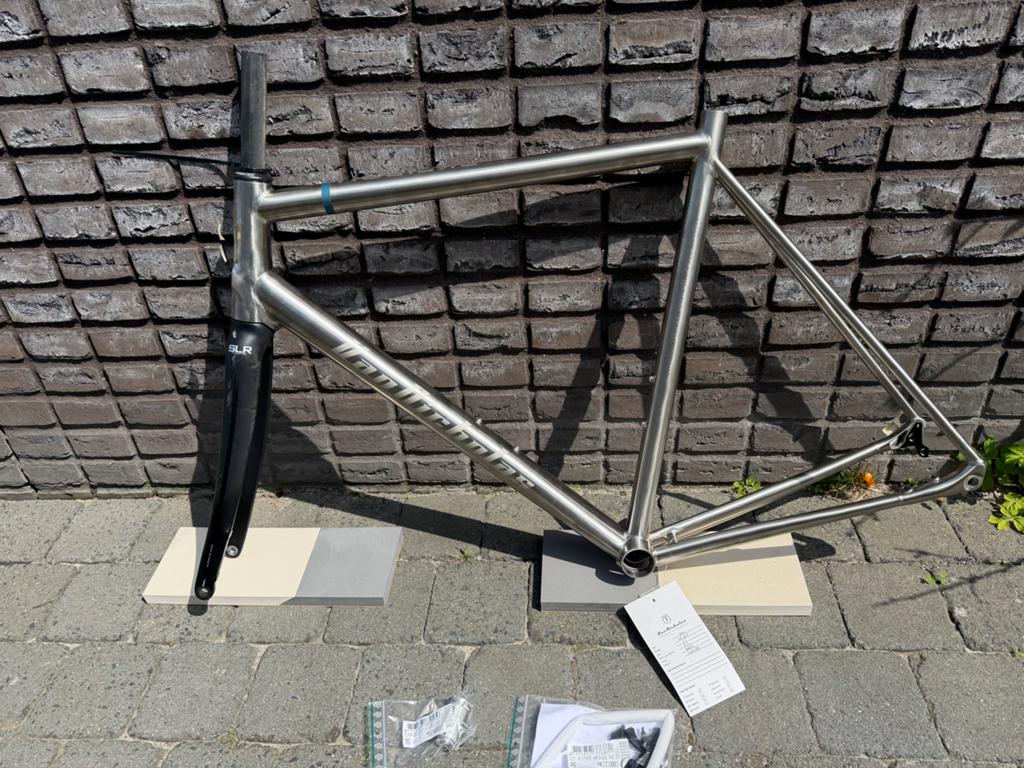 Nicholas Skeiron Titanium Racefietsframe disc nieuw!, Nieuw, Ophalen of Verzenden, 57 tot 61 cm, Meer dan 20 versnellingen