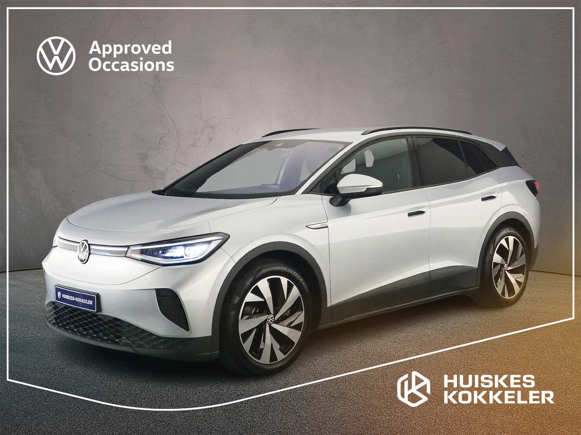 Volkswagen ID.4 Pro 77 kWh 204pk Automaat, Warmtepomp, Stoel, Automaat, Gebruikt, Zwart, 528 km