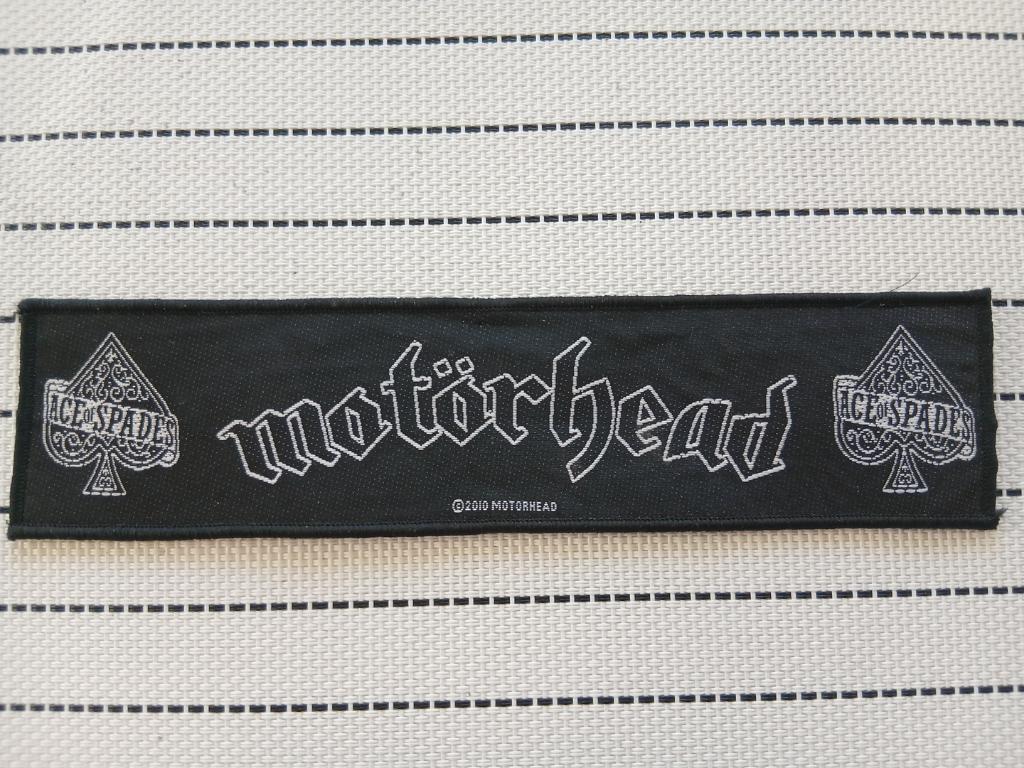 Motorhead zeer mooie grote strip patch 26 nieuw 5x20 cm, Verzenden, Nieuw, Kleding