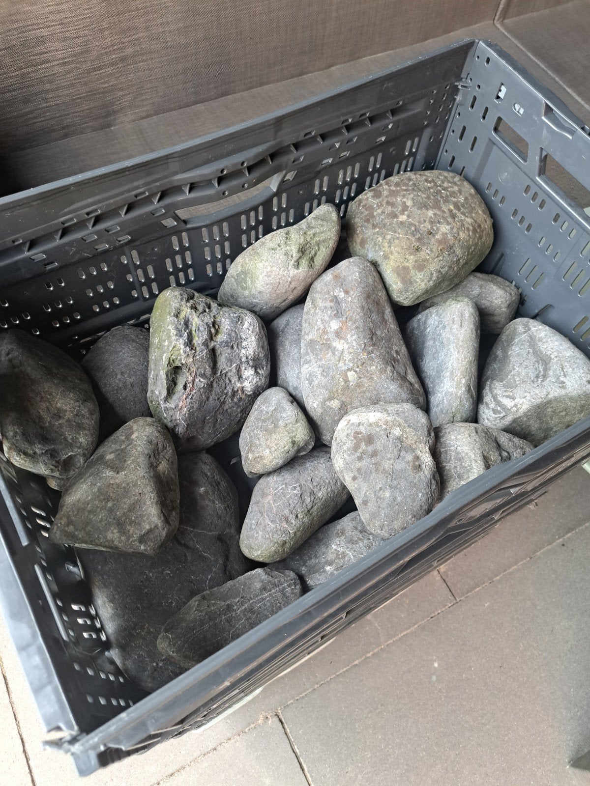 Decoratieve stenen voor tuin of vijver, Tuin en Terras, Ophalen, Gebruikt, Grijs, Kei