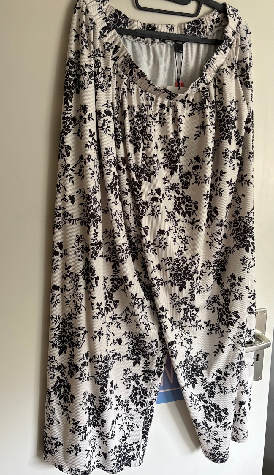 Relaxte loose fit Cider broek 2XL nieuw met bloemenprint, Wit, Maat 46/48 (XL) of groter, Nieuw, Ophalen of Verzenden