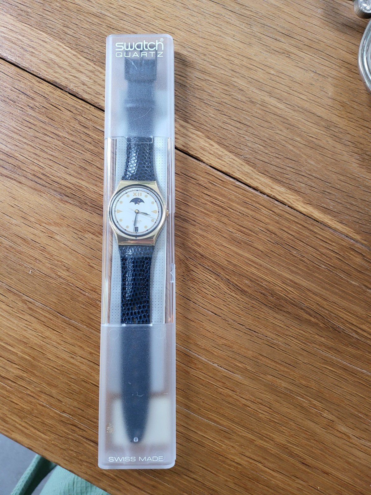 Vintage Swatch Polshorloge met Maanfase, Ophalen of Verzenden, Swatch