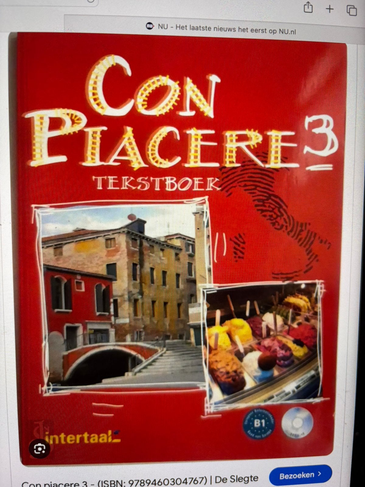 gezocht studieboek Con Piacere 3 Italiaans, Boeken, Ophalen of Verzenden, Beta, Gelezen, HBO