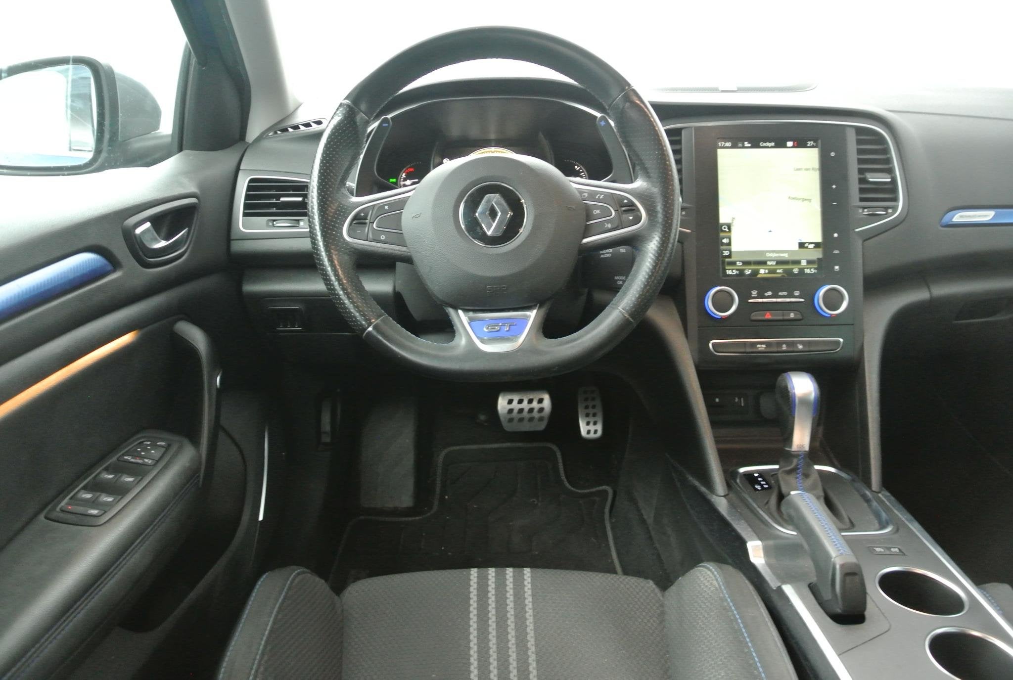 Renault Mégane Estate 1.6 TCe 205pk GT | R-Link | Bose Audi, Gebruikt, 4 cilinders, Met garantie (alle), Blauw