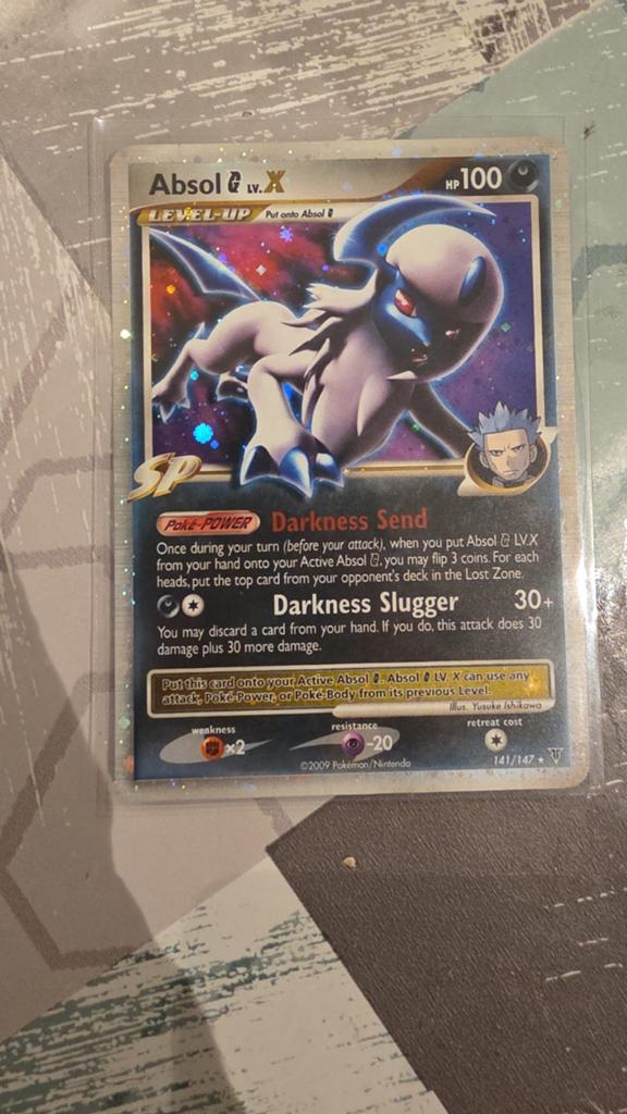 Absol x, Ophalen of Verzenden, Zo goed als nieuw, Losse kaart, Foil