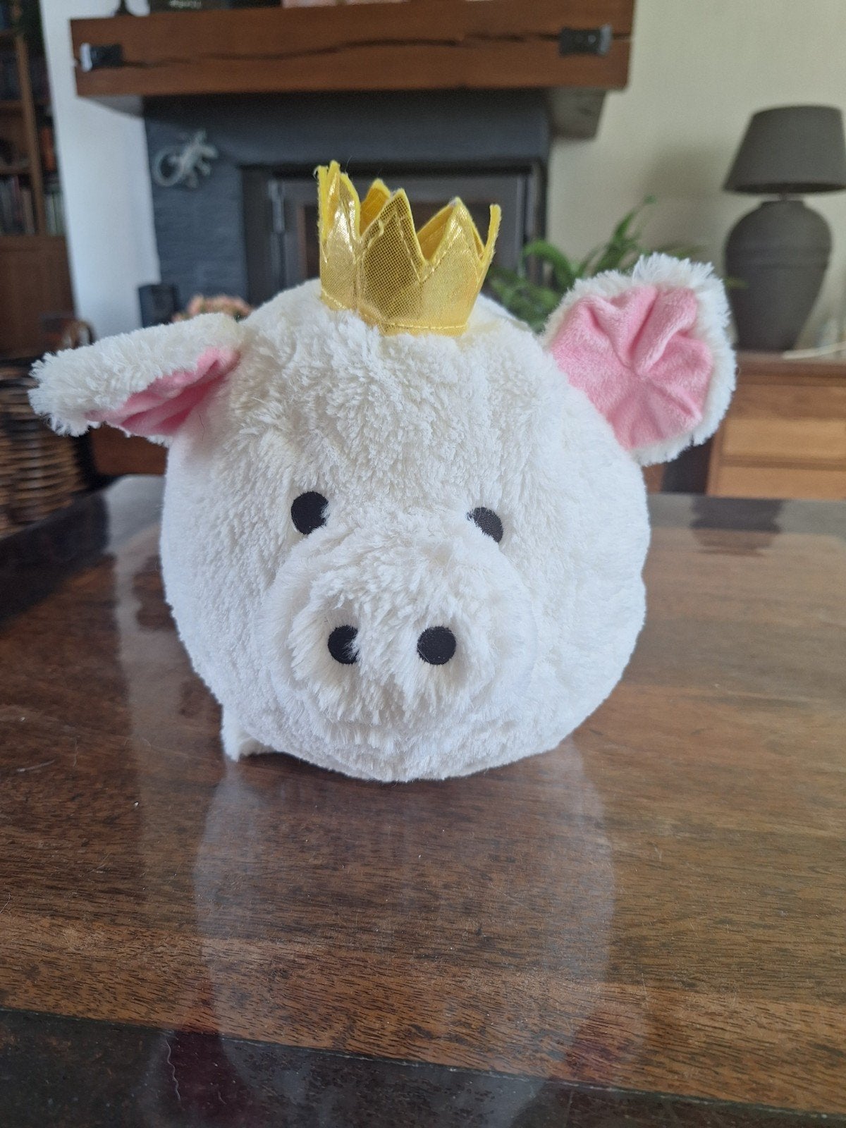 Funcky Piggy White Crystal Knuffel - 30 cm, Overige merken, Overige karakters, Overige typen, Ophalen of Verzenden