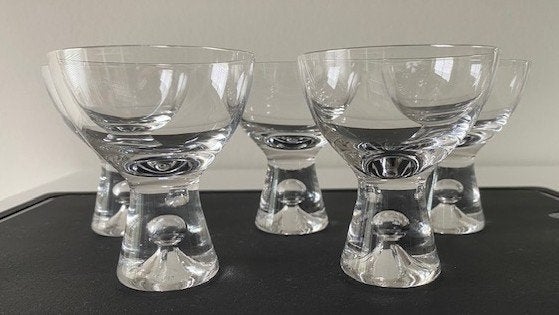 5 x iittala "Tapio" likeurglas 9 cl; Tapio Wirkkala 1954, Verzenden