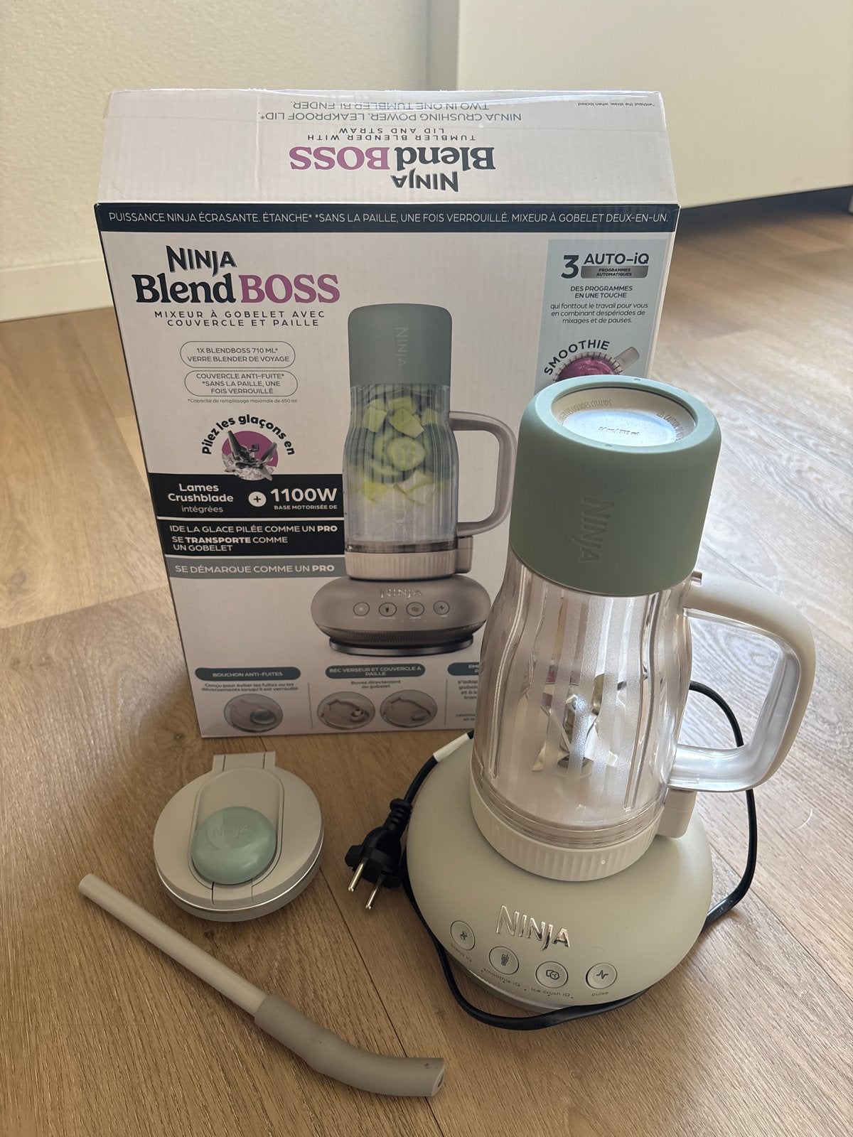 Ninja Blendboss, Witgoed en Apparatuur, Blenders, Zo goed als nieuw, Blender to go, Ophalen