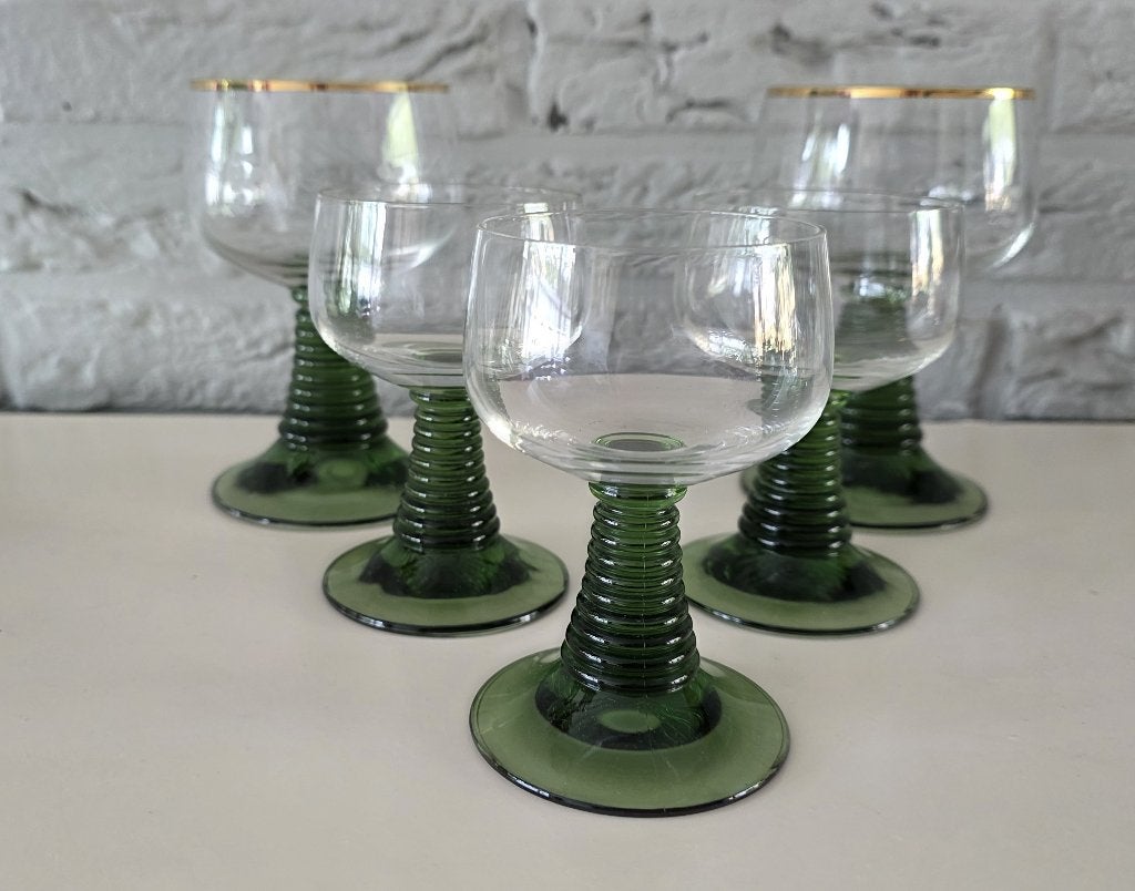 Roemer wijnglazen 5 stuks, Ophalen, Glas of Glazen, Overige merken, Overige stijlen