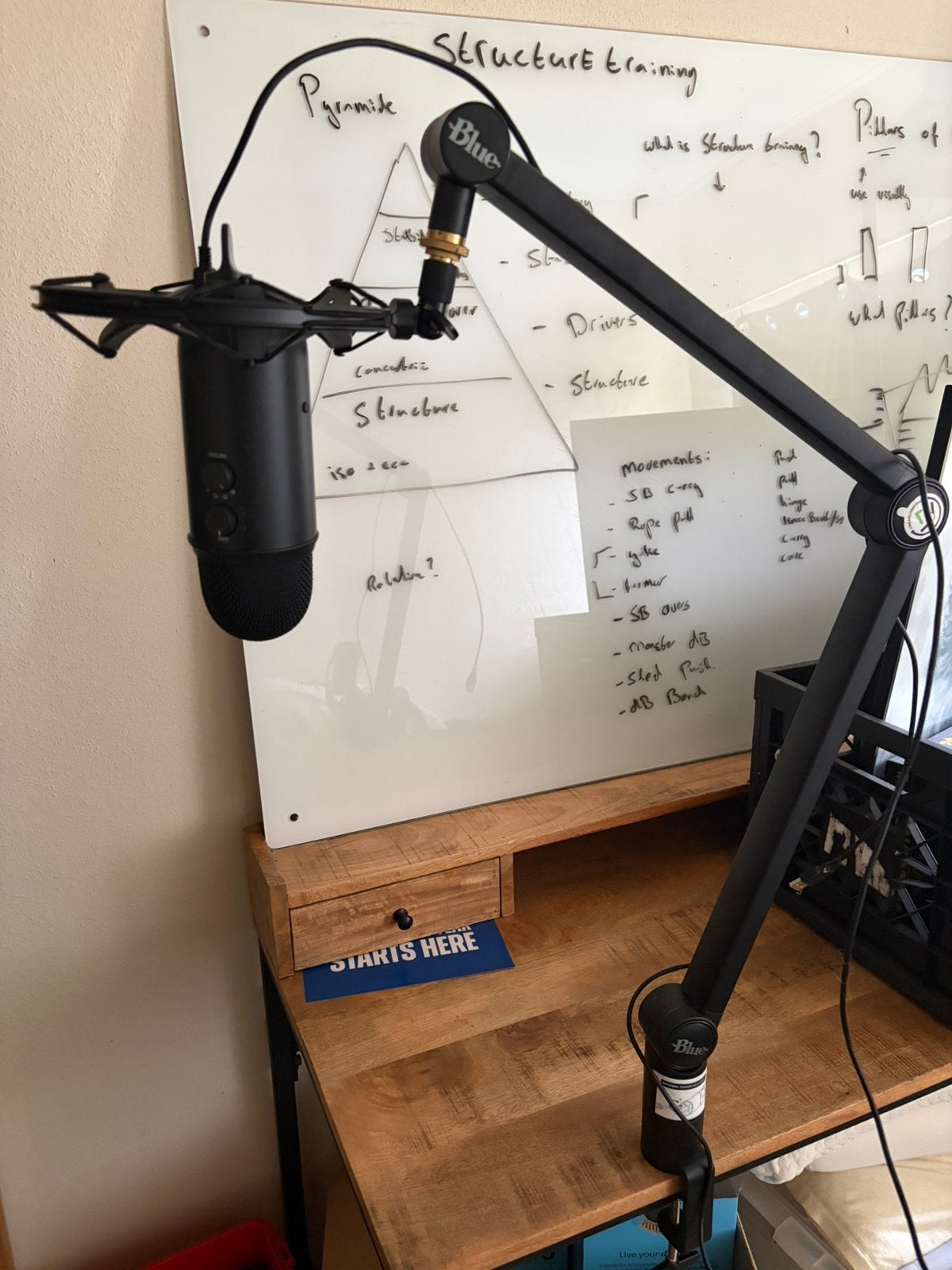 Blue yeti microfoon plus staander podcast + gamen, Ophalen, Zo goed als nieuw, Studiomicrofoon