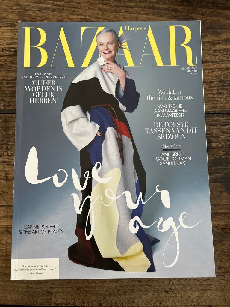 Harper's Bazaar Mei 2018 - Jan de Villeneuve, Boeken, Tijdschriften en Kranten, Ophalen of Verzenden, Zo goed als nieuw, Glossy
