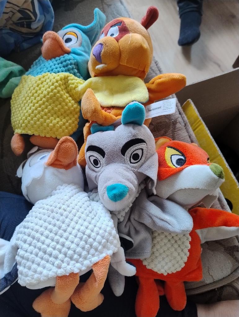 Fabeltjeskrant Handpoppen Set, Overige karakters, Ophalen, Zo goed als nieuw, Overige typen