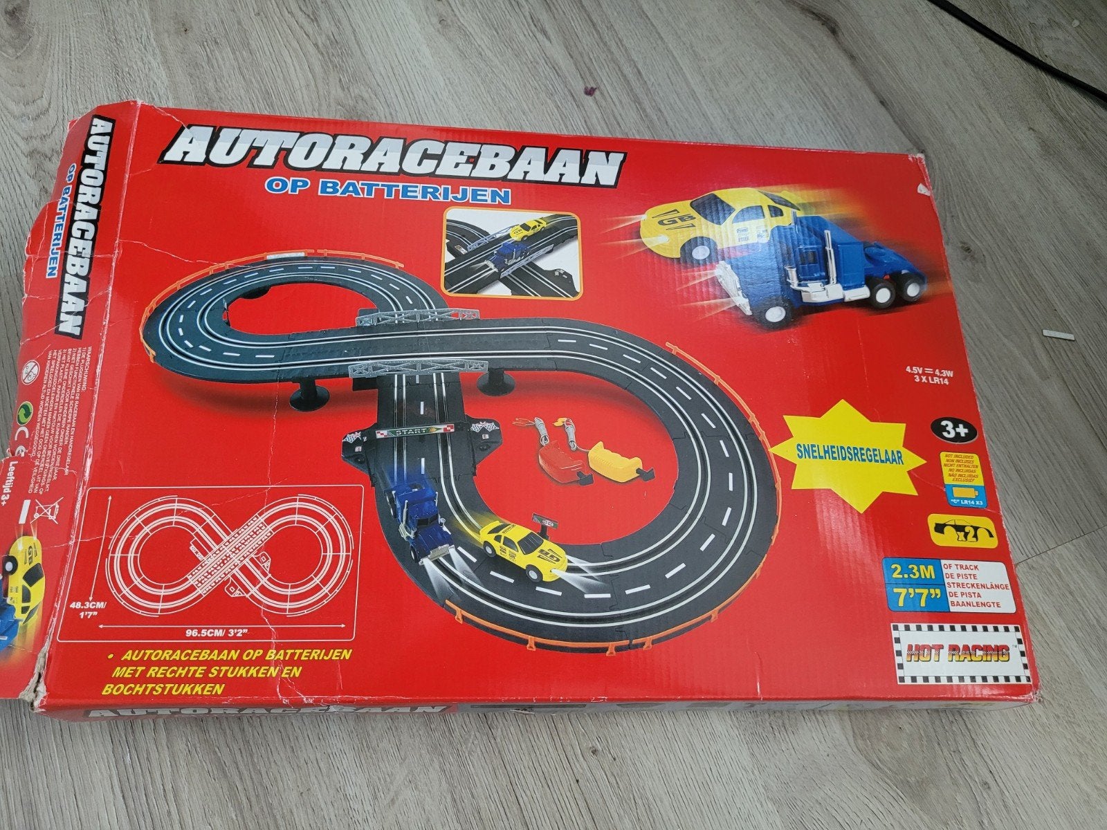 Autoracebaan op batterijen - Hot Racing, Ophalen, Elektrisch, Overige merken
