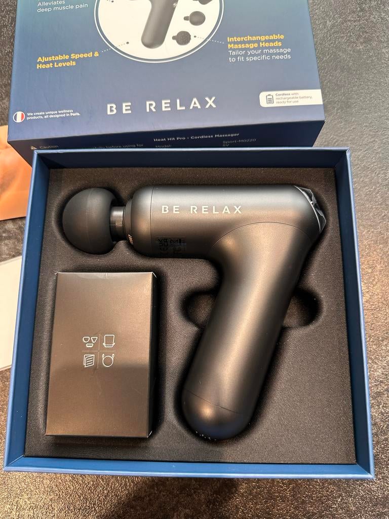 BE RELAX Heat Hit Pro Cordless Massager - Nieuw in doos, Ophalen of Verzenden, Nieuw, Apparaat