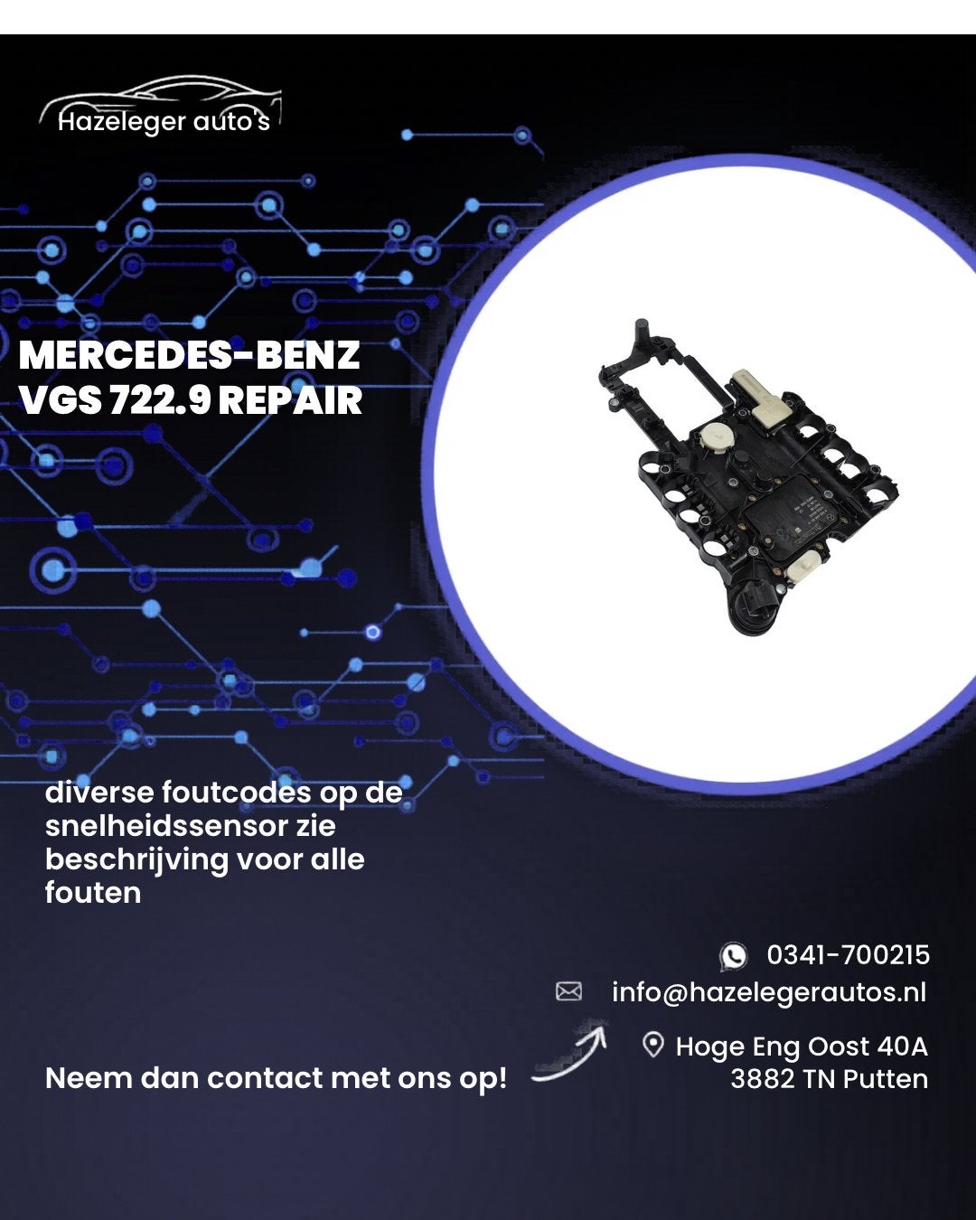 Mercedes-Benz 722.9 VGS reparatie, Ophalen of Verzenden
