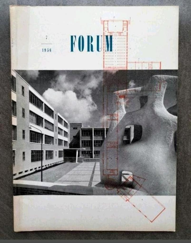 Forum nr 7 1956: Vrijzinnig-Christelijk Lyceum (J.J.P. Oud), Boeken, Gelezen, Jaap Bakema e.a., Architecten, Ophalen of Verzenden