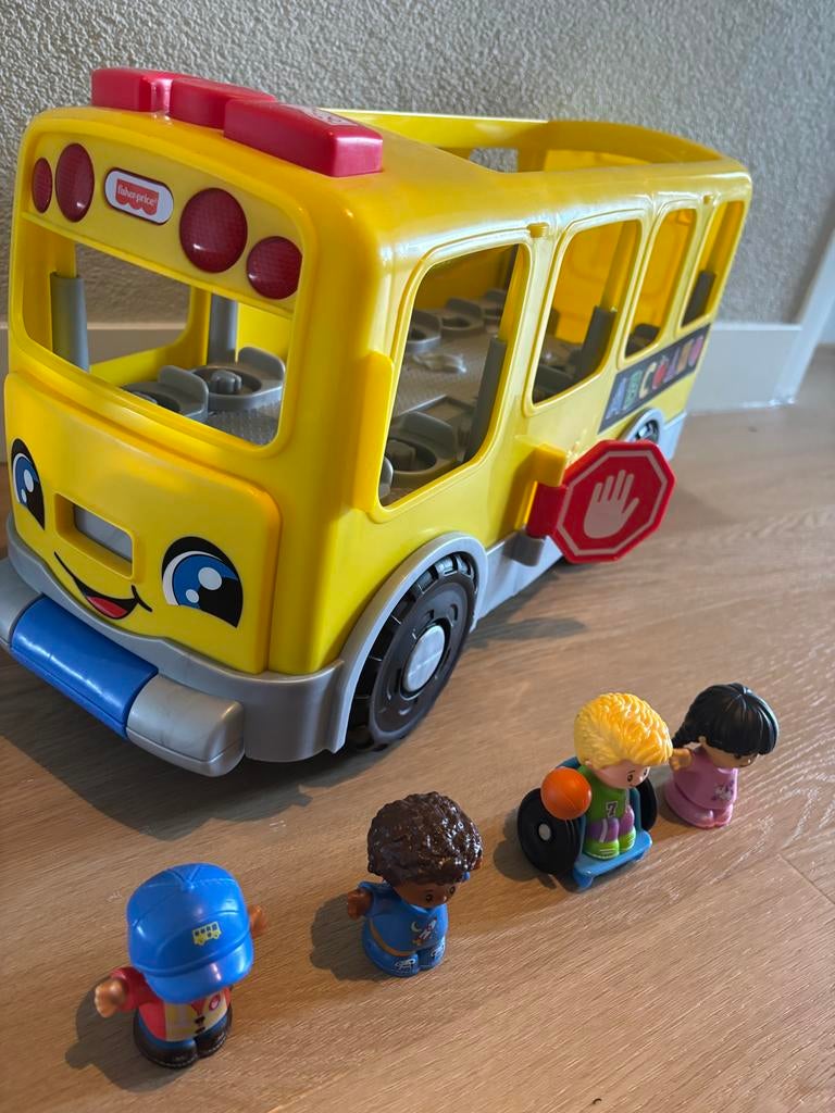 Fisher-Price Little People Schoolbus (groot), Kinderen en Baby's, Speelgoed | Fisher-Price, Ophalen, Zo goed als nieuw, Auto of Voertuig
