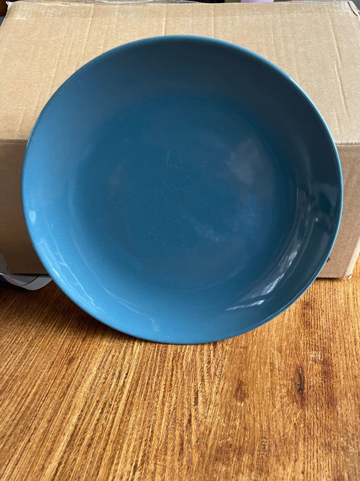 4 petrol groene IKEA ontbijtborden, Huis en Inrichting, Gebruikt, IKEA, Ophalen of Verzenden, Bord(en)